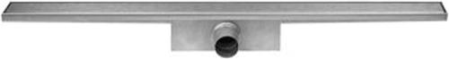 Easy Drain Compact 50 zero douchegoot enkele plaat met zijuitloop 6x120cm RVS