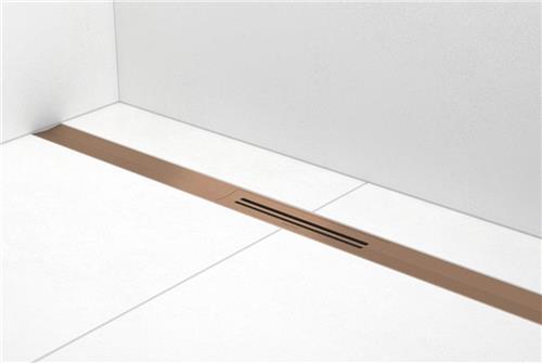 Easy drain R-line Clean Color douchegoot 120cm brushed red gold