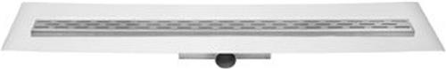 Easy Drain Compact FF afvoergoot enkele plaat inclusief zijuitloop 6x70mm 30mm RVS