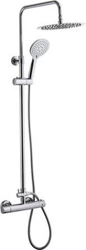 GO by Van Marcke Cocoon douchesysteem rond regendouche handdouche thermostatische kraan chroom