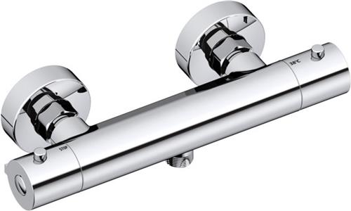 FortiFura Calvi thermostatische douchekraan - Opbouw - Glans chroom