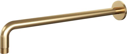 Brauer Gold Edition Wandarm - gebogen - 40cm - PVD - geborsteld goud