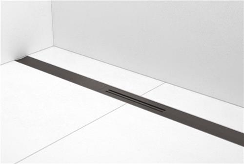 Easy drain R-line Clean Color douchegoot 100cm brushed black chrome