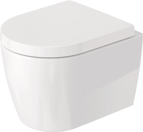 Duravit Me by Starck Wandcloset - 37x48cm - verkort - spoelrandloos - diepspoel - glans wit