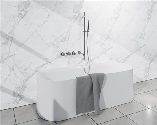 Fortifura Nebbio Badcombinatie-set - thermostaatkraan - inbouwdeel - glijstang - metalen doucheslang - staaf handdouche - uitbreiding inbouwdeel - uitloop - chroom