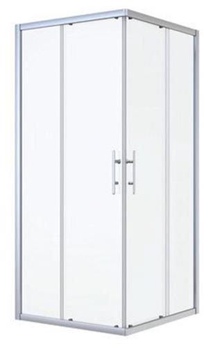 Nemo Start Profi douchecabine - 77x77x195cm - vierkant - 2 schuifdeuren - helder veiligheidsglas 5mm- chroom