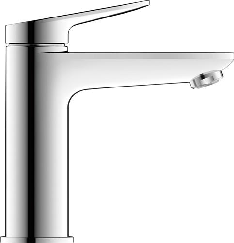 Duravit Wave Wastafelmengkraan - m-size - eengreeps - zonder waste - voorsprong 12.2 cm - chroom glans