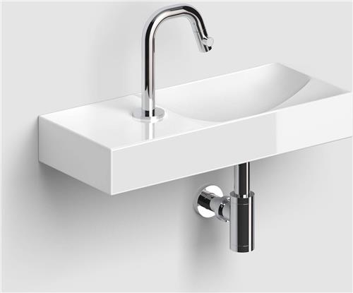 Clou Vale fonteinen keramiek fontein 45x7cm kraangat links wit glans