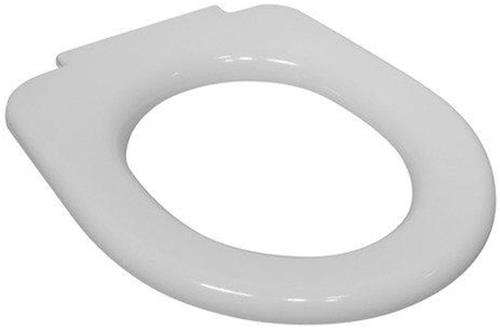 Plieger Brussel Toiletbril - Universele vorm WC Bril - Thermoplast - Wit - Zonder Deksel - Geschikt voor toilet 70cm
