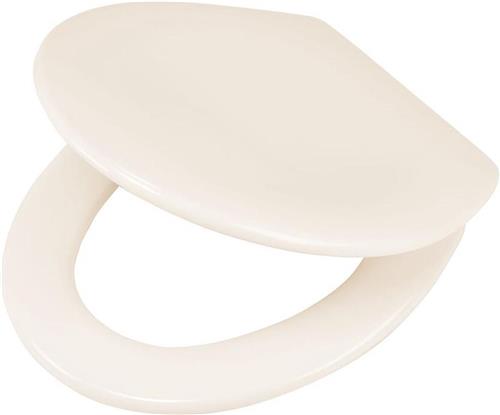 Tiger Ventura - WC bril - Toiletbril met deksel - Soft Close - Easy Clean functie - Duroplast - Beige - Pergamon