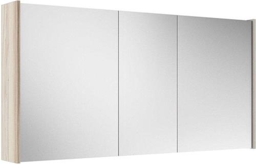 Saniclass Prime Spiegelkast - 120x63x16cm - inclusief zijpanelen - beech (hout)