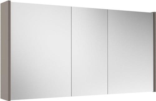 Saniclass Prime Spiegelkast - 120x63x16cm - inclusief zijpanelen - taupe