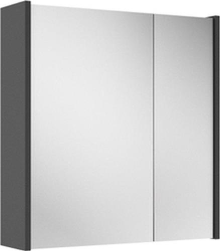 Saniclass Prime Spiegelkast - 60x63x16cm - inclusief zijpanelen - mat antraciet