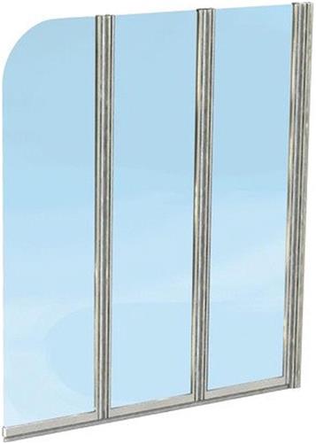 Nemo Start Star badwand - 120x140cm - 3 delig - 5mm - helder glas
