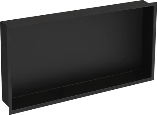 Plieger Inbox Inbouwnis - Met Flens - RVS - 60 x 30 x 7.5 cm - Matzwart