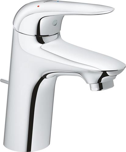 GROHE Eurostyle New waterbesparendes wastafelkraan M size ES met waste met gesloten greep chroom