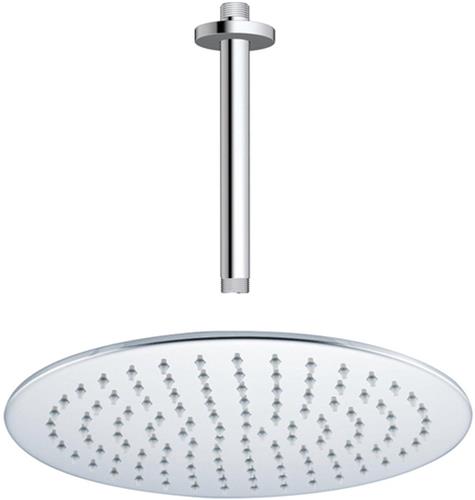 Fortifura Calvi Hoofddouche - 30cm - rond - plafondarm 20cm - chroom
