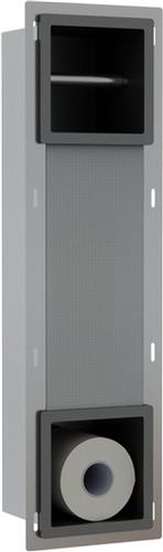 Fortifura Calvi Inbouw Reserve- en toiletrolhouder - Geborsteld Gunmetal PVD