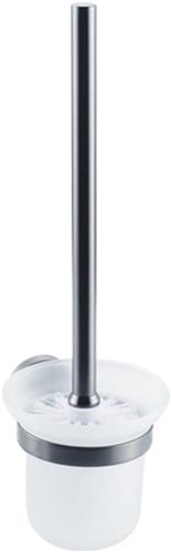 Fortifura Calvi toiletborstelhouder rond Geborsteld Gunmetal PVD