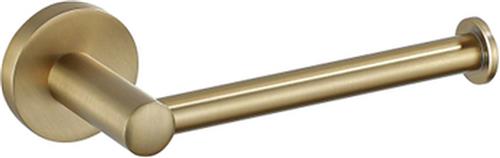 FortiFura Calvi toiletrolhouder - Zonder klep - Rond - Geborsteld messing