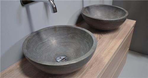 Royal Plaza Revera opbouw kom rond 40cm zonder kraangat blue stone