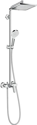 Hansgrohe Crometta - Doucheset Showerpipe E 240, met douchekraan, chroom 27284000