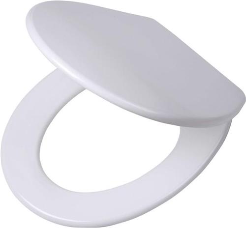 Tiger Boston - WC bril - Toiletbril met deksel - Soft Close - Easy clean functie - Duroplast - Wit / Chroom