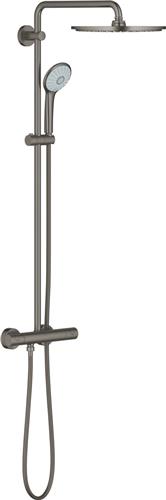 GROHE Euphoria XXL 310 Regendouche - Ã¸ 31 cm - Met thermostaatkraan - Hard graphite geborsteld (mat antraciet) - 26075AL0