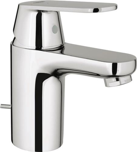 GROHE Eurosmart Cosmopolitan Wastafelkraan - Lage uitloop - Met trek-waste - Chroom - Waterbesparend