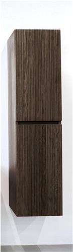 Saniclass Holz Hoge Kast - 160cm - 2 deuren - greeploos - donker eiken