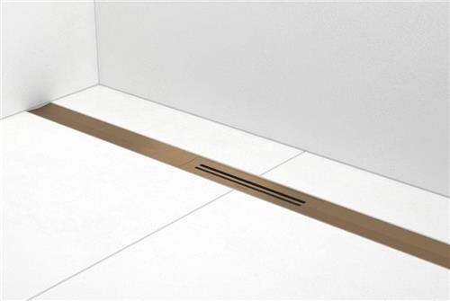 Easy drain R-line Clean Color douchegoot 70cm brushed bronze