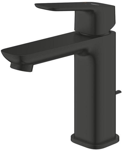 Grohe Cubeo Wastafelmengkraan - M-size - uitloop 11.6cm - opbouw - zwart mat