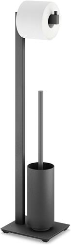 Zack Linea toiletbutler zwart RVS