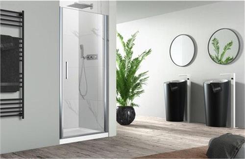 Nemo Pina draaideur 80x200cm 6mm Helder veiligheidsglas met antikalk links en rechts Chroom