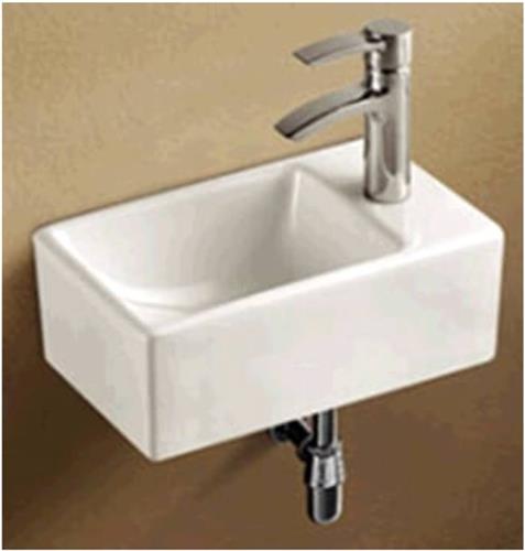 Royal Plaza Capella fontein 30,5x19x11 cm 1 kraangat rechts wit
