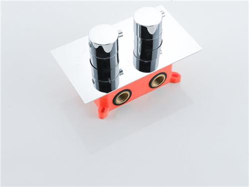 Fortifura Calvi Thermostatische Inbouwkraan - met inbouwdeel - chroom