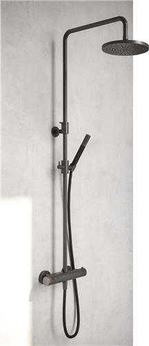 Hotbath Cobber thermostatische regendoucheset met 30cm ronde hoofddouche ronde handdouche chroom
