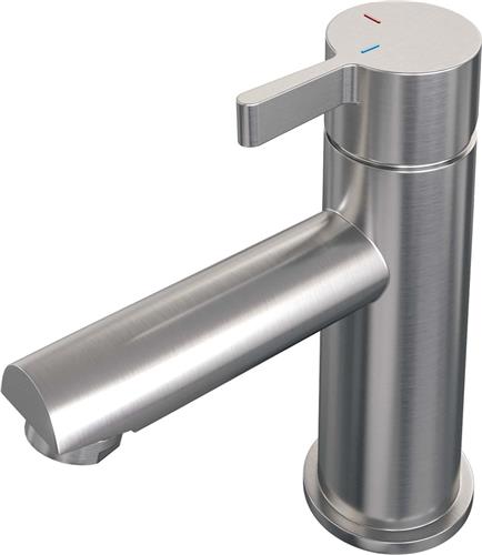 Brauer Brushed - Edition Wastafelmengkraan opbouw - laag - model E PVD - geborsteld RVS