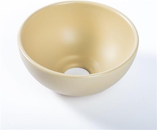 QeramiQ Dely Waskom - 20x20x9cm - keramiek - rond- beige