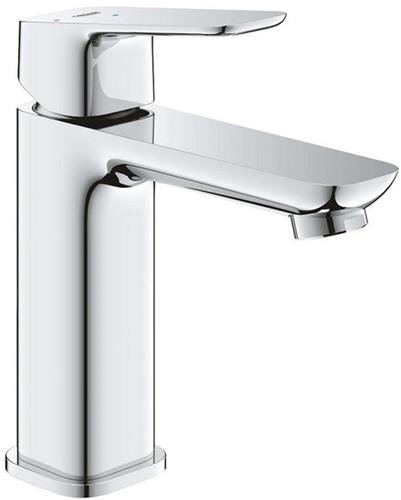Grohe Cubeo 1-gats wastafelkraan m-size gladde body met afvoerplug chroom