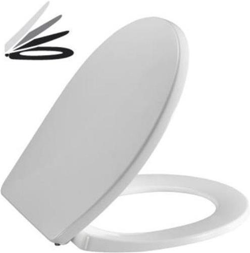 Pressalit Tivoli softclosetzitting met softclose met uni flex scharnier met kantelbevestiging wit