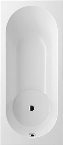 Villeroy & Boch Libra bad - 170x75cm - quaryl rechthoekig met poten wit