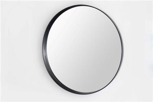 Saniclass Exclusive Line spiegel - Rond - 100cm frame - Mat zwart