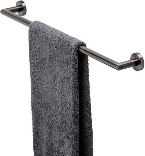 Geesa Nemox Handdoekrek 64.8cm Zwart metaal geborsteld