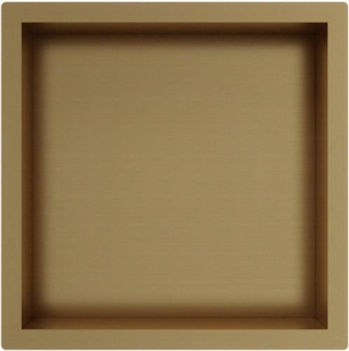 Fortifura Galeria Inbouwnis - 30x30x10cm - Geborsteld Messing PVD (Goud)