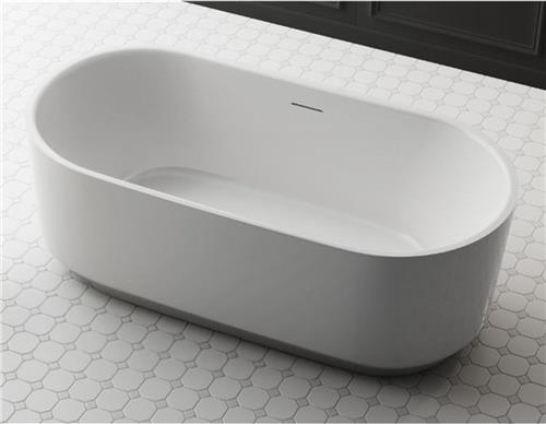 ZEZA Pure vrijstaand bad - 170x80x58cm - acryl - mat wit