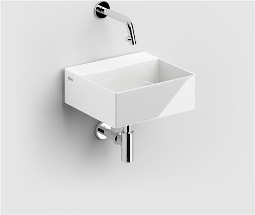 Clou New Flush fontein 28x27cm zonder kraangat met afvoerplug keramiek glanzend wit
