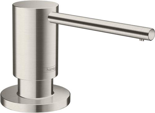 Hansgrohe A41 zeepdispenser 1-gats 500ml onderbouw RVS look