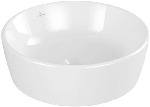 Villeroy & Boch Architectura waskom 45x45x15.5cm Rond met overloopgat Wit Alpin glans Ceramic