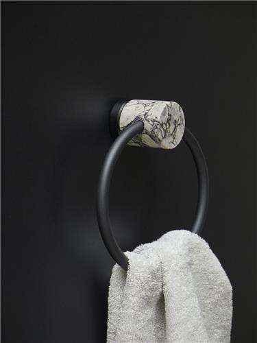 Aquanova Nero - Handdoekring - Alba (wit)